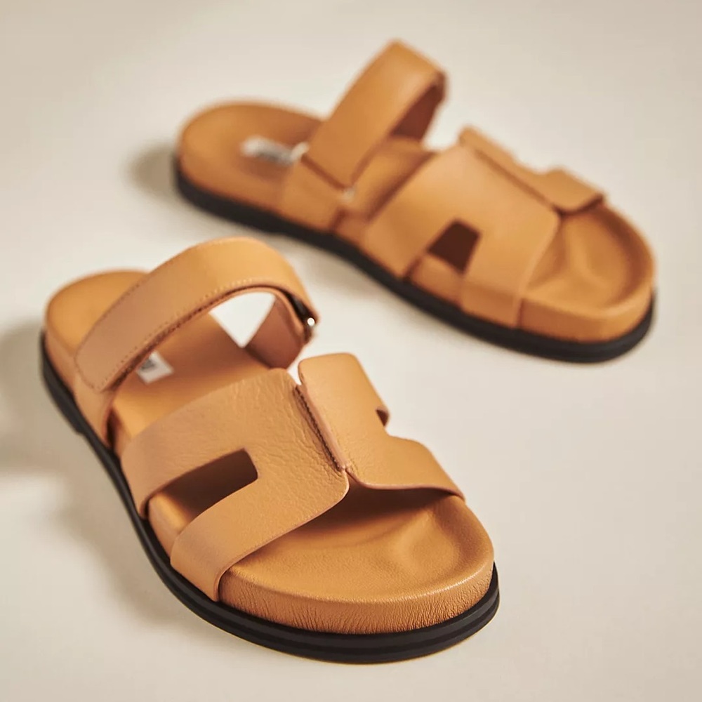 New With Box Bibi Lou Cutout Slide Sandals Sz 40